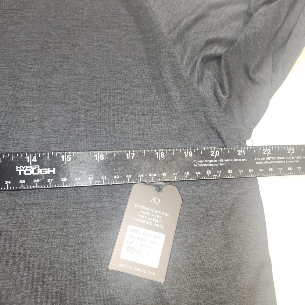 AndersonOrd Solution Bomber Jacket Mens M Black Heather Full Zip Performance - Picture 7 of 9